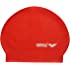 Arena Soft Latex Unisex Swim Cap for Women and Men, Red, one Size (SFTLTXSC)