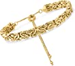 Ross-Simons 14kt Yellow Gold Byzantine Bolo Bracelet