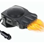 Car Heater, 150W 12V 180° Adjustable Automobile Windshield Fast Heating Defrost Defogger with Plug in Cigarette Lighter