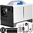 VEVOR Diesel Air Heater 8KW Parking Heater 12V Truck Heater, One Air Outlet, with Black LCD Switch, Remote Control, Fast Heating Compact Diesel Heater, For Car, RV Truck, Boat, Campervans, Caravans