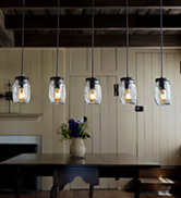 YEDAORL MASON JAR CHANDELIER