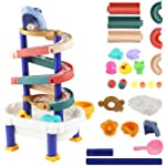 Bath Toys for Kids Water Polo Slide Wall Bathtub Children&#39;s Toy Slide 3 4 5 6 Year 48Pcs DIY Detachable Set Children&#39;s Shower Gift