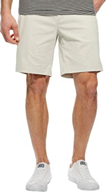 Nautica Men's Classic Fit Flat Front Stretch Solid Chino Deck Short