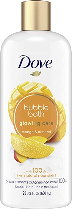 Dove Nourishing Secrets Bubble Bath Scented to Pamper & Indulge Mango & Almond Leaves Skin Feeling Soft & Smooth 23 Oz