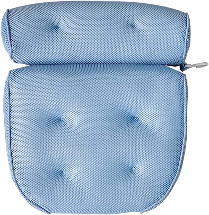 XINBAO Bath Pillow Bath Spa Pillow, Non-Slip 6 Large Suction Cups, Super Thick, Can Perfectly Support The Head, Neck, Back and Shoulders, Suitable for All Bathtubs, Hot Tubs, Massage Bathtubs