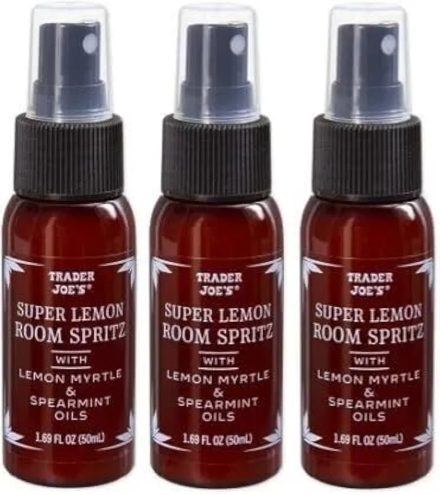 Trader Joe's Super Lemon Room Spritz Spray Lemon Myrtle ~ Pack of 3