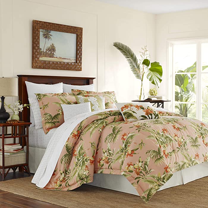 Tommy Bahama Siesta Key Comforter Set, King, Cantaloupe