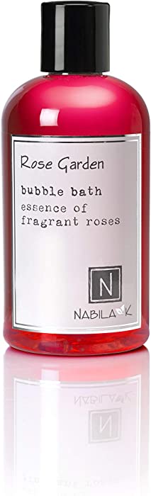 Nabila K Rose Garden Bubble Bath Adult, spa Bath, Bath Bubbles for Self Care, 8 oz.