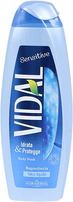 Vidal: "Sensitive" Bath Foam with Liquid Talc 500 Ml - 16.9 Fl Oz [ Italian Import ]