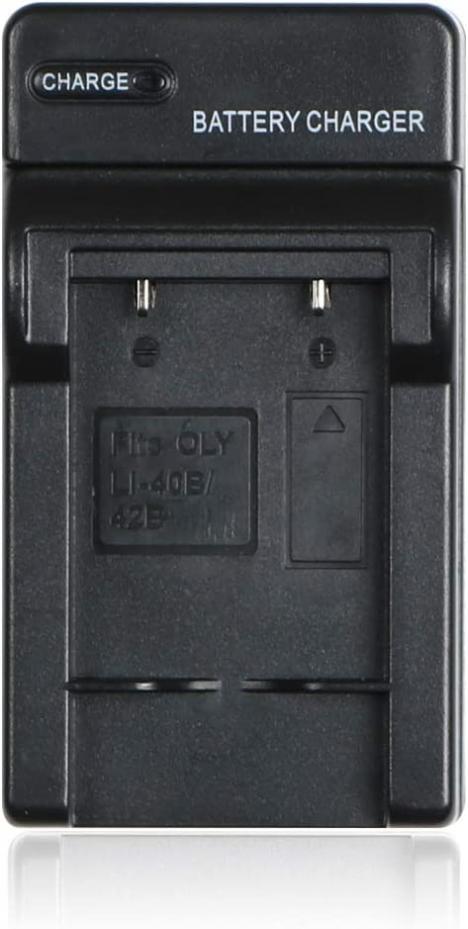 LI-40B LI-42B LI-40C Camera Battery Charger for Olympus FE-240, FE-280, FE-290, FE-300, FE-320, FE-340, FE-350, FE-4010, FE-5030, µ 1040, µ780, µ 790 SW, µ770 SW, u795 SW, u820 More Digital Cameras