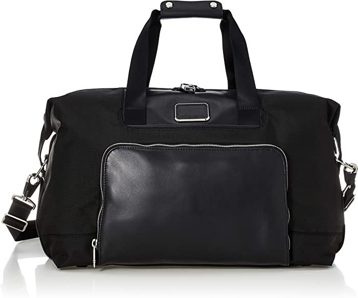 Tumi Men's Alpha Double Expansion Satchel, Black Chrome, One Size