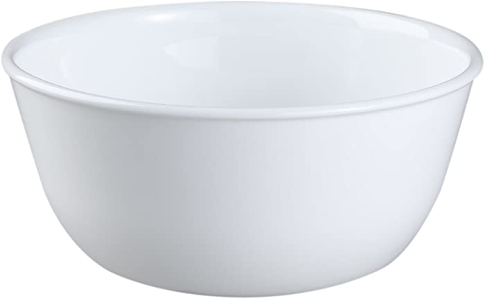 Corelle Livingware 1032595 28-Ounce Super Soup/Cereal Bowl, Winter Frost White - Set of 6