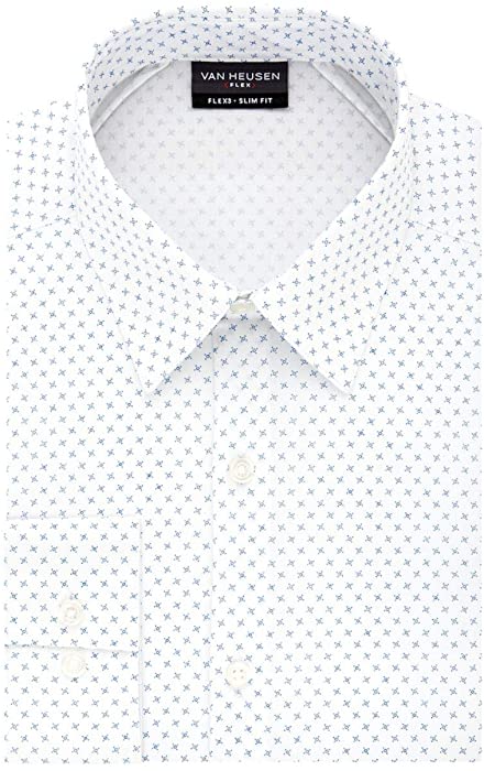 Van Heusen Men's Flex 3 Slim Fit 4-Way Stretch Dress Shirt