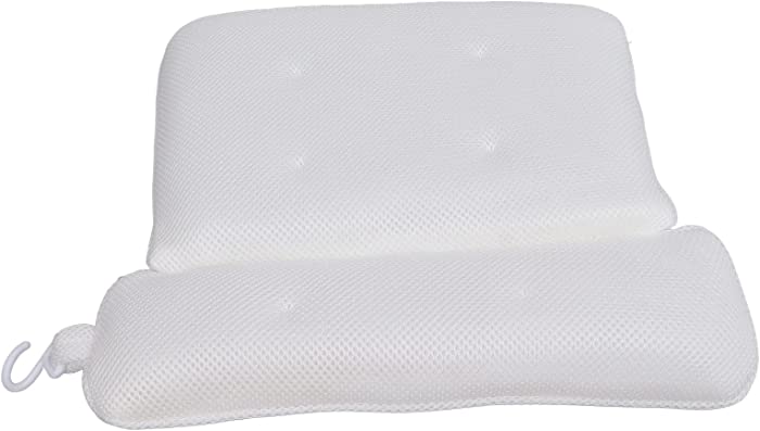 Topiky SPA Pillow Relaxing Head quickdrying Ergonomic Nonslip Breathable 3D Bath Pillow for Home