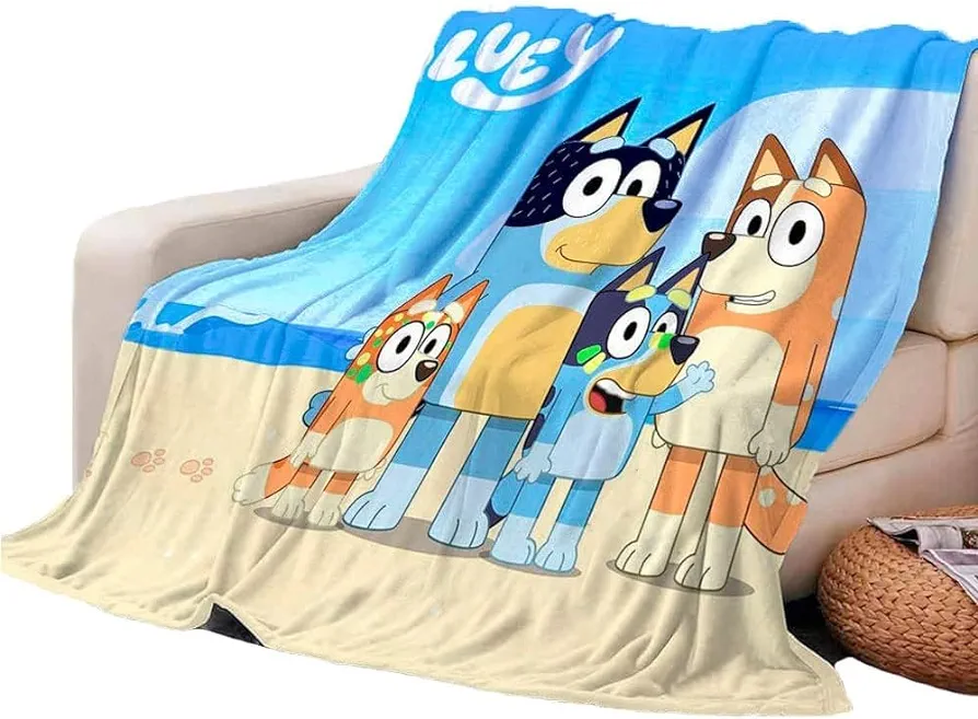 Kids Toddlers 50 * 40in - Cozy Kids Flannel Blanket with Cartoon Design - Ultra Soft Warm and Durable - Throw Blanket Ultra Soft Warm Cozy Flannel Cartoon Blanket for Bed Couch Living Room…