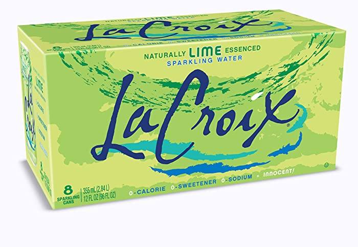 LaCroix, Sparkling Water, Lime, 12 Fl Oz (Pack of 8)