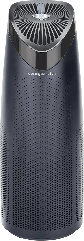 GermGuardian Air Purifier with HEPA Filter, Removes 99.97% of Pollutants, Covers Large Room up to 750 Sq. Foot Room in 1 Hr, UV-C Light Helps Reduce Germs, Zero Ozone Verified, 22", Black, AC4625BDLX