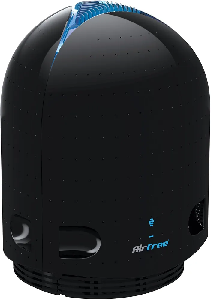 Airfree Iris 3000 Filterless Silent Room Air Purifier, 650 sq. ft, Black