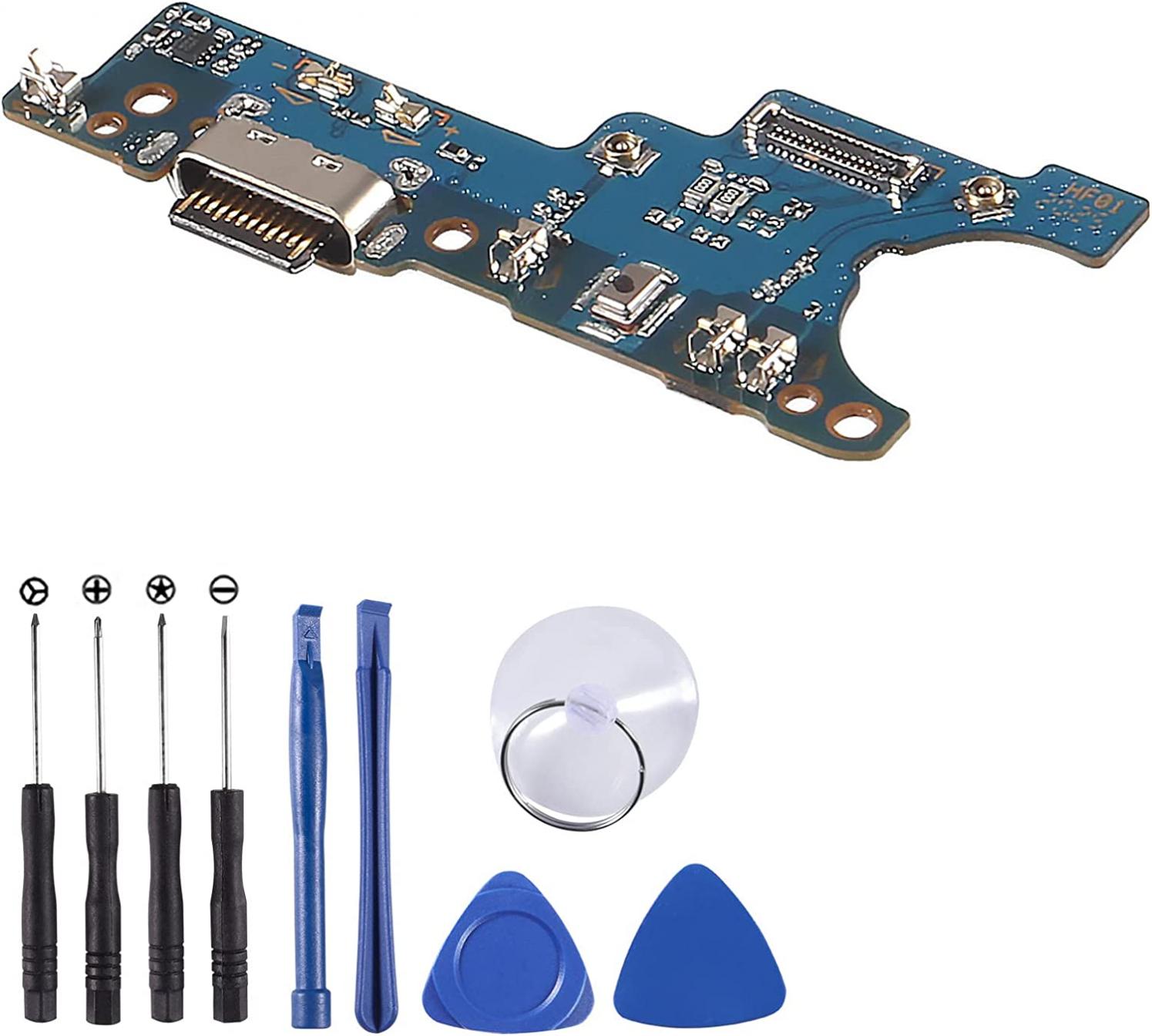 USB Type C Charging Port Flex Cable Replacement for Samsung Galaxy A11 2020 A115 SM-A115U A115U1 A115A A115W A115R4 A115T Port Flex Cable Repair Part incl Tools