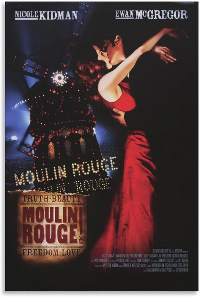 2012 Movie Poster Moulin Rouge Aesthetic Posters Bedroom Room Indie Room Decor Canvas Wall Art Prints for Wall Decor Room Decor Bedroom Decor Gifts Posters 08x12inch(20x30cm) Unframe-style