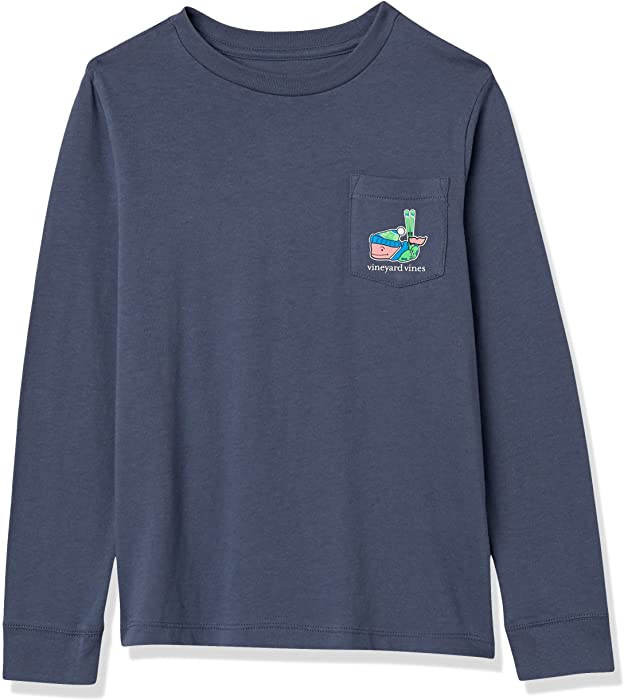 vineyard vines Boys' Long-Sleeve Holiday Pocket T-Shirt