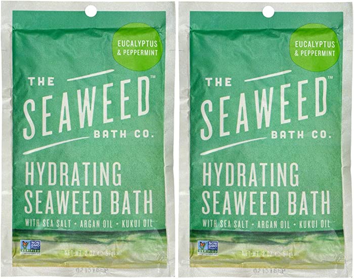 The Seaweed Bath Co. Hydrating Seaweed Bath: Eucalyptus & Peppermint - 2 Pack (2 Oz. / 57g each)