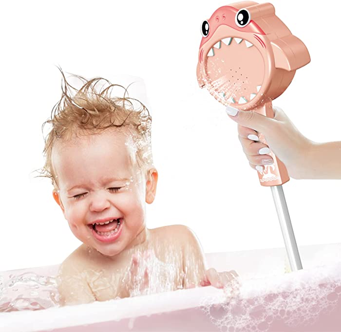 SUNWUKING Toddler Shower Head for Bath - Baby Bath Shower Head Bathtub Toys Baby Sprinkler - Toddler Shower Toys Bath Sprayer - Bath Shower Head for Kids with Suction Cups Shower Stent