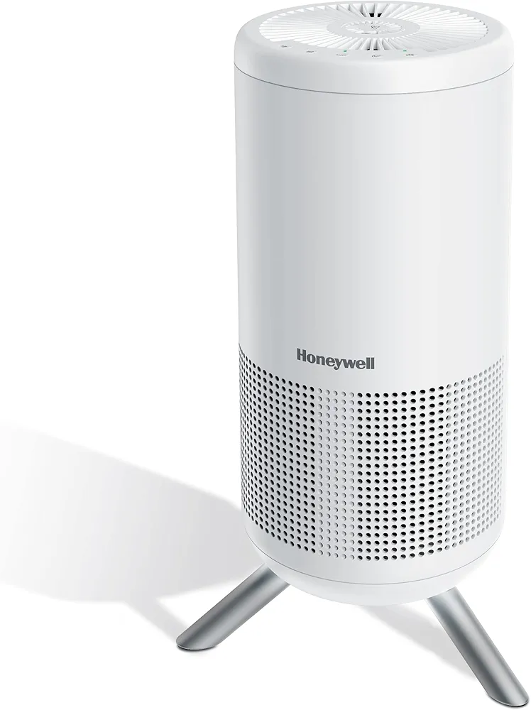 Honeywell HEPA Air Purifier Tower, Medium Rooms, Bedrooms, Home (190 sq ft), White – Features Intelligent Auto Mode and UltraQuiet Technology - Reduces Airborne Allergens, Smoke, Pollen, HPA830W