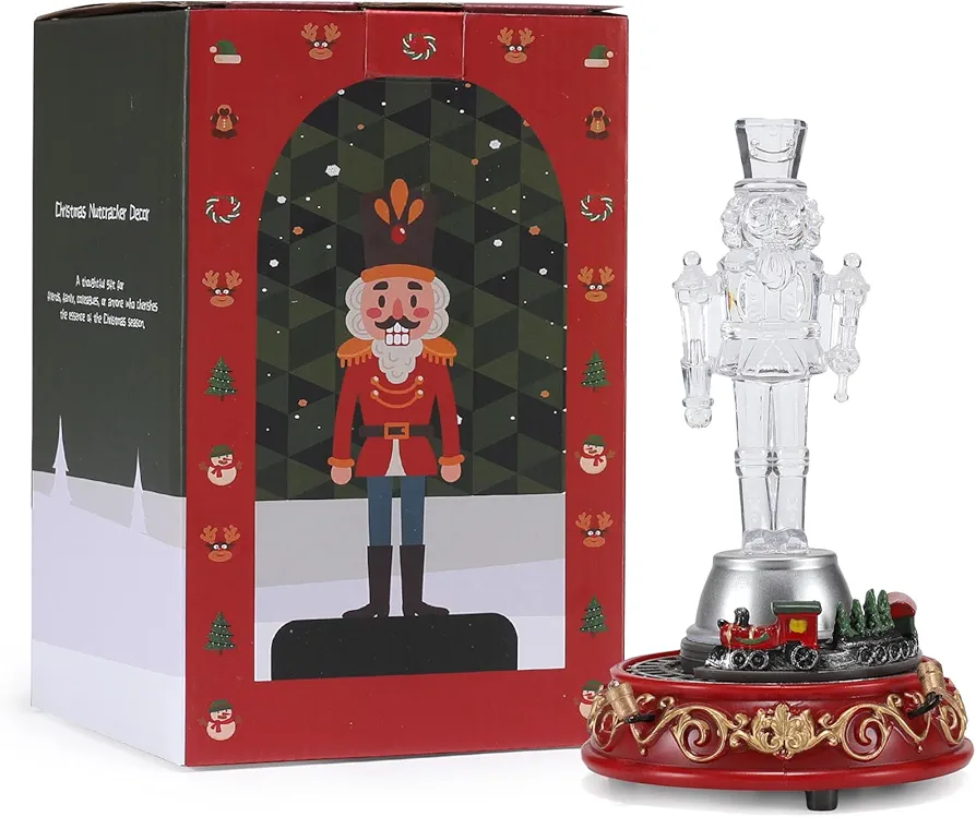 Crystal Nutcracker Figurine Decorative Christmas Ornament for Home, Office, Bedroom, Living Room。 (Nutcracker -hl (Conductor))