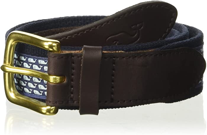 vineyard vines Men's Vineyard Whale Canvas Club Belt