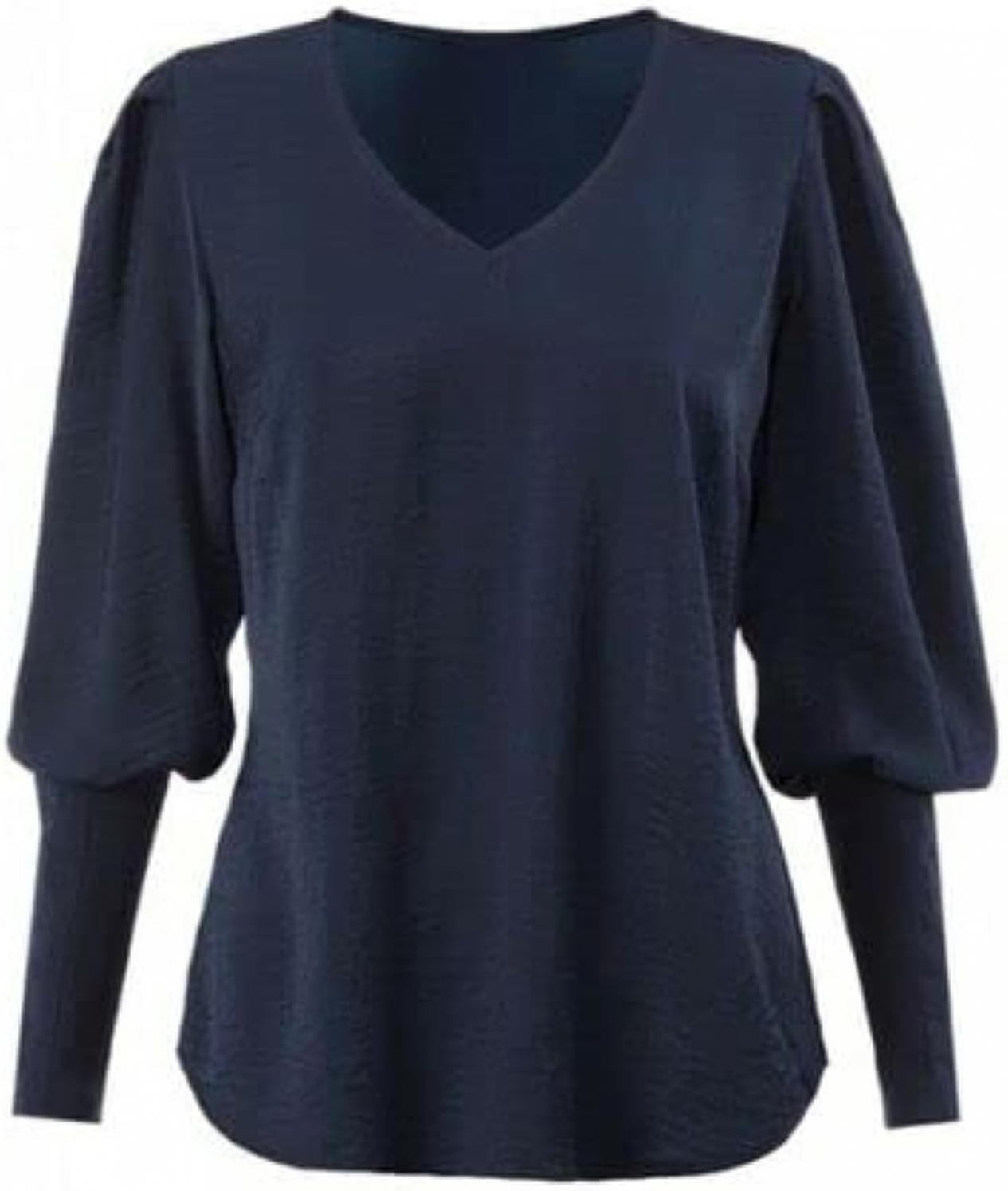 CAbi Scallop Top #3783 (Alpha, s) Navy