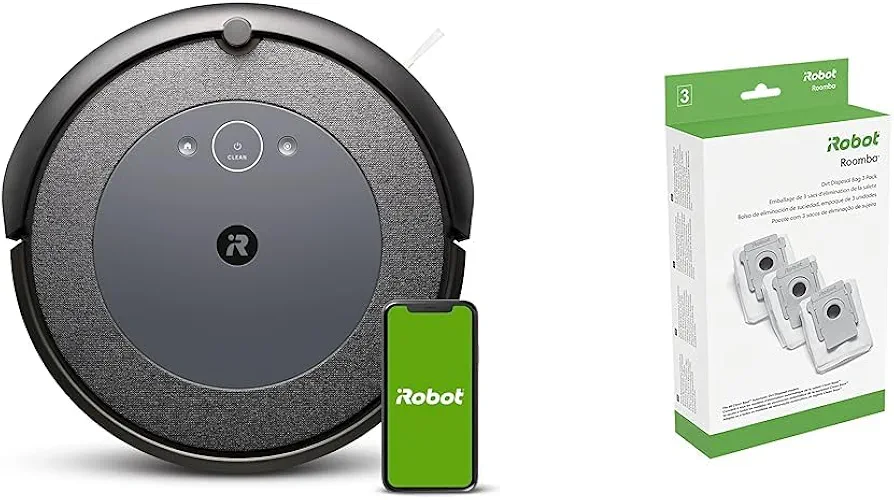 iRobot Roomba i4 EVO (4150) Wi-Fi Connected Robot Vacuum – Now Clean by Room with Smart Mapping Compatible with Alexa Ideal for Pet Hair Carpets & Hard Floors, Roomba i4 w/ Replen Kit