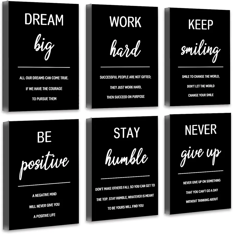 Drsoum Inspirational Office Wall Art Motivational Wall Decor 12” x16” 