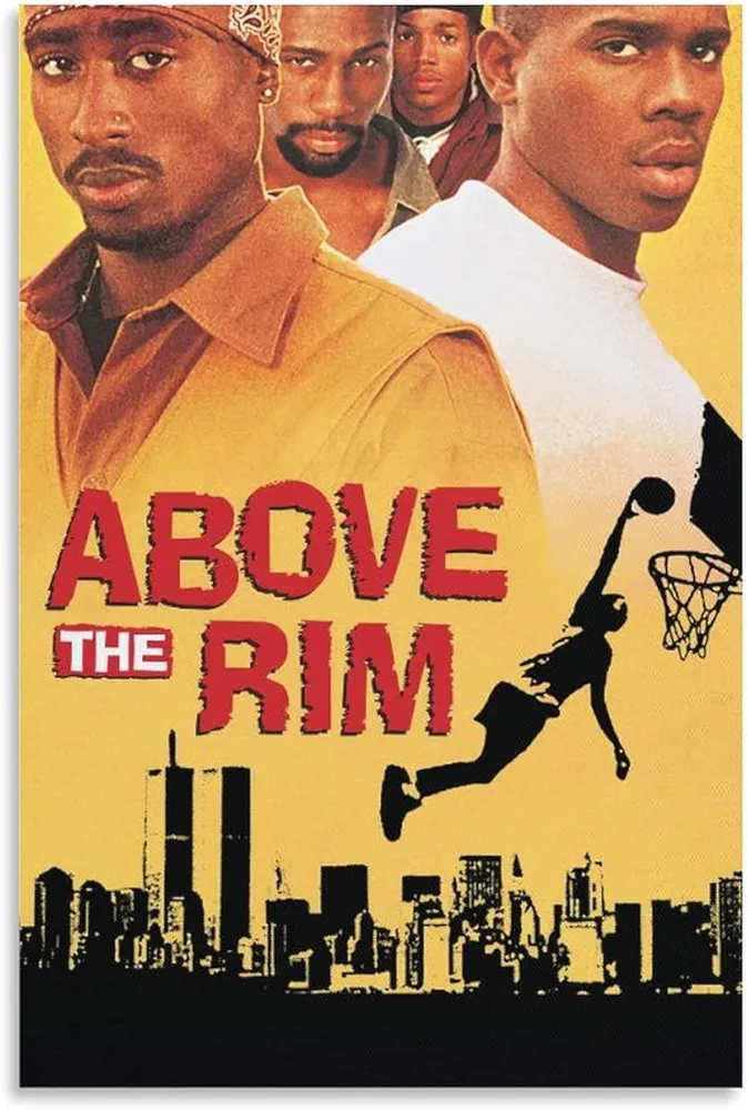 Movie Posters Above The Rim 1994 Sports Film Posters Canvas Wall Art Room Aesthetic Decor Canvas Wall Art Prints for Wall Decor Room Decor Bedroom Decor Gifts 20x30inch(50x75cm) Unframe-style