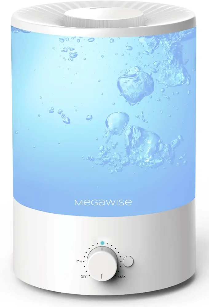 MegaWise Cool Mist Humidifiers, 3.5L Top Refill Ultrosonic humidifier for Bedroom, Baby Room, Office…