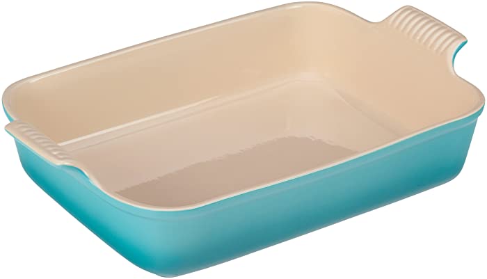 Le Creuset Stoneware Heritage Rectangular Dish, 4 qt. (12" x 9"), Caribbean