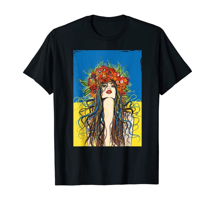 Ukraine Flag Fashionable Cool Ukrainian Village T-Shirt