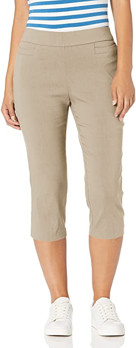 Briggs New York Womens Pull On Capri L Pocket