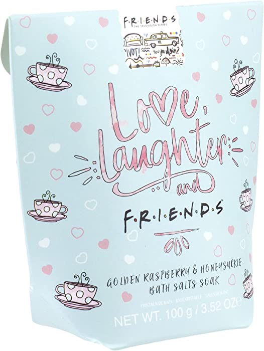 Paladone Friends Beauty Bath Salts - Raspberry and Honeysuckle - Officially Licensed Merchandise