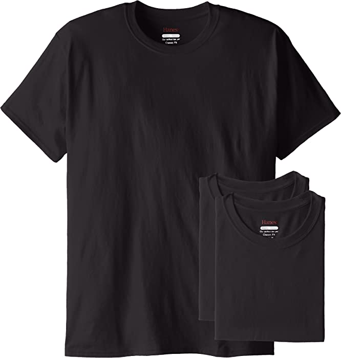 Hanes Men's ComfortBlend EcoSmart Short-Sleeve T-Shirt (Pack of Three)