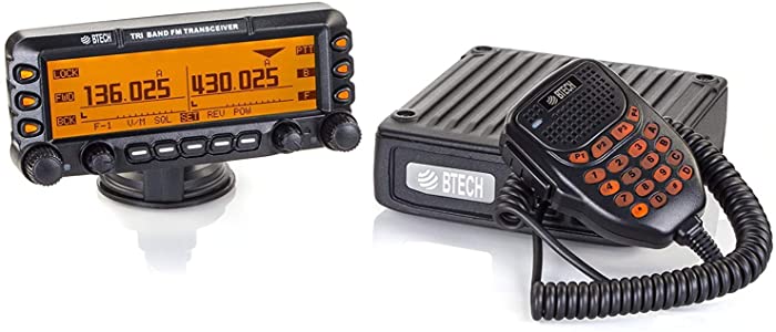 BTECH Mobile UV-50X3 50 Watt Tri-Band Radio: VHF, 1.25M, UHF, Amateur and Commercial Radio