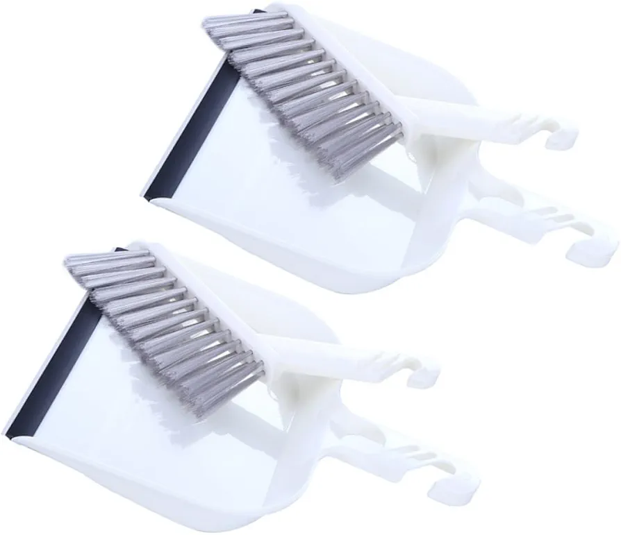 2 Sets Cleaning Brush Cleaning Shovel Small Brush Mini Broom Shovel Brush Combination Cleaning Kit Living Room Mini Brush Desktop Cleaning Supplies Broom Dustpan Tea Table Broom