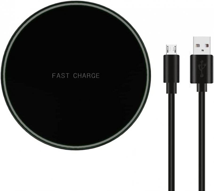 Wireless Charger Compatible with Samsung Galaxy S10 S9 S8 S7 S6 Edge Note 9 Note 8 iPhone 11/11 Pro / 11 Pro Max/XS Max/XS/XR/X / 8/8 Plus Fast Wireless Charging Pad