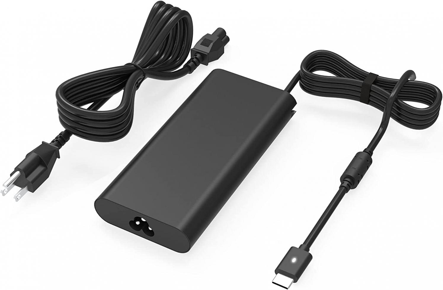 Original Replacement New dell 130W USB C Slim AC Power Adapter for Dell Xps 17,Precision 5550 5530 2in1,XPS 15 2in1 9575，DA130PM170 HA130PM170 0K00F5 K00F5 0M0H25 M0H25 T4V18 Laptop Power Cord