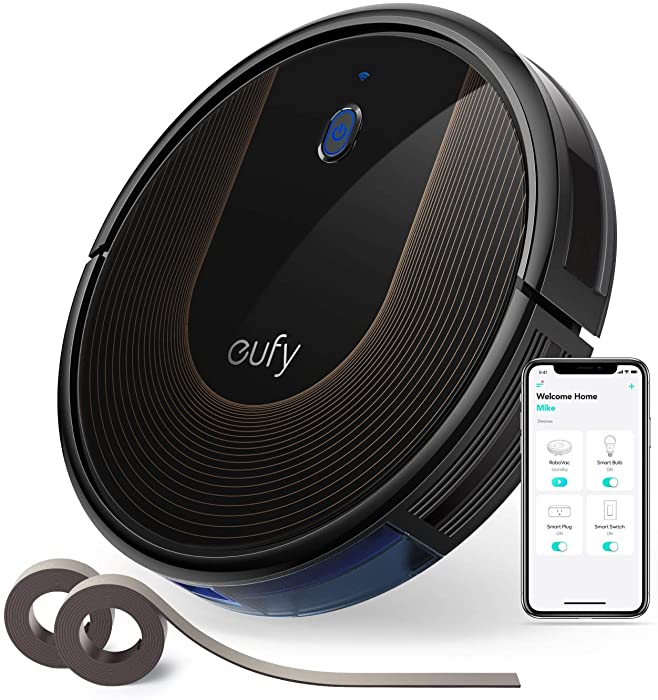 eufy by Anker, BoostIQ RoboVac 30C, Robot Vacuum Cleaner, Wi-Fi, Super-Thin, 1500Pa Suction, Boundary Strips Included, Quiet, Self-Charging Robotic Vacuum, Cleans Hard Floors to Medium-Pile Carpets