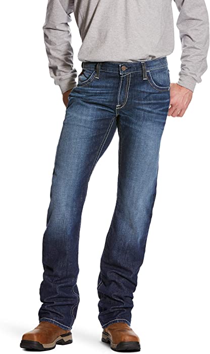 Ariat FR M5 Slim DuraStretch Stackable Straight Leg Jean - Men’s Denim