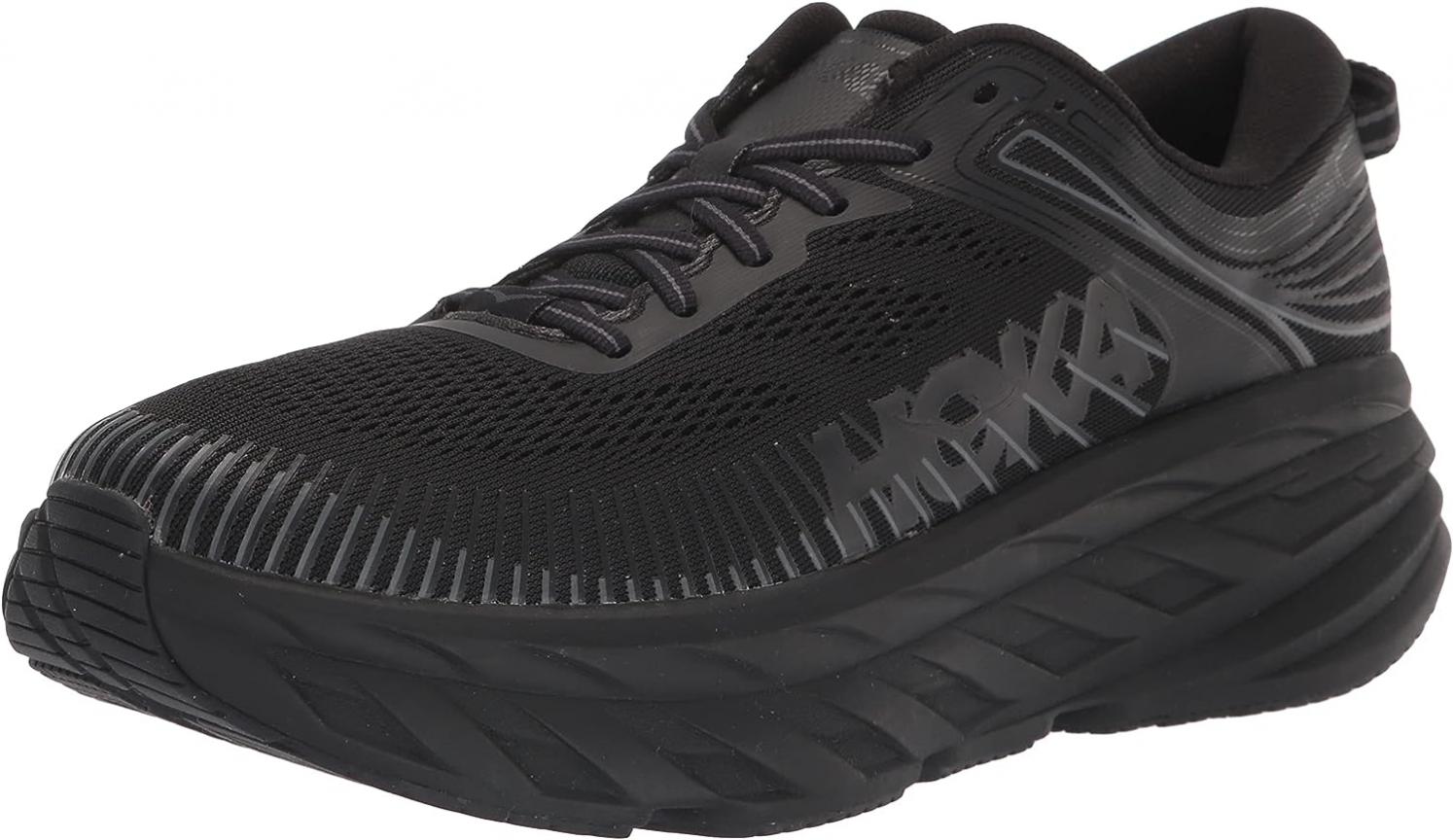 HOKA ONE ONE Bondi 7 Mens Shoes Size 8.5, Color: Black/Black