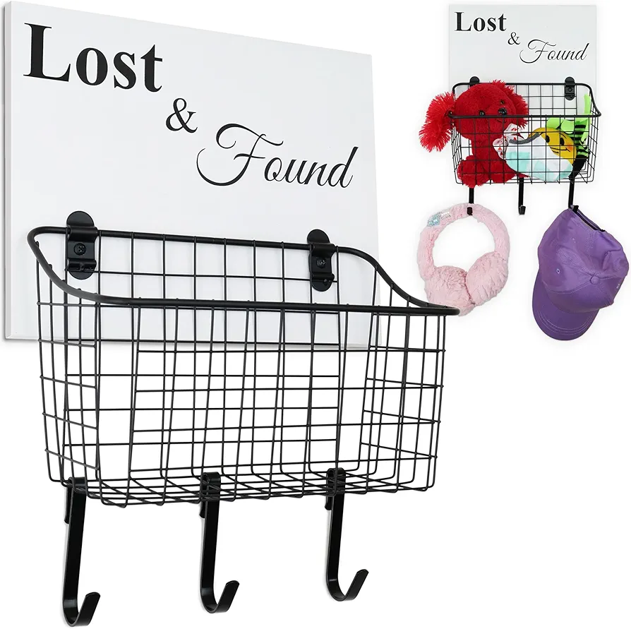 Lost and Found Bin Basket - Ideal for a Preschool Classroom or Daycare | Farmhouse Classroom Decor - Lost Socks Basket For Laundry Room