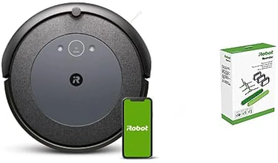 iRobot Roomba i4 EVO (4150) Wi-Fi Connected Robot Vacuum – Now Clean by Room with Smart Mapping Compatible with Alexa Ideal for Pet Hair Carpets & Hard Floors, Roomba i4 w/ Replen Kit