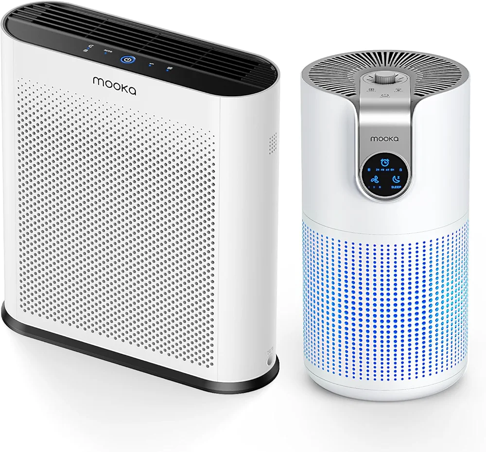 2PACK MOOKA High CADR Air Purifier for Home Large Room Combo